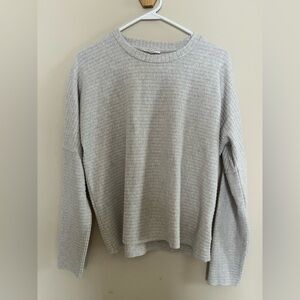 Splendid Light Gray Ribbed Sweater